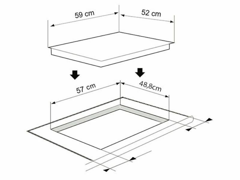 Bếp Điện Từ 3 Vùng Nấu Munchen Gm3631 7300W Cảm Ứng 4 Kích Thước Bếp Điện Từ 3 Vùng Nấu Munchen Gm3631 3500W Cảm Ứng
