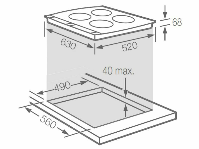 Kích Thước Bếp Điện Từ 4 Vùng Nấu Fagor If-4X Cảm Ứng