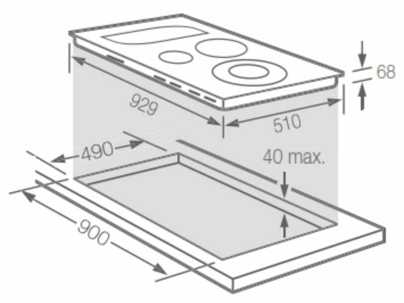 Bếp Điện Từ 5 Vùng Nấu Fagor If-Zone90S 11800W Cảm Ứng 2 Kích Thước Bếp Điện Từ 5 Vùng Nấu Fagor If-Zone90S 3600W Cảm Ứng