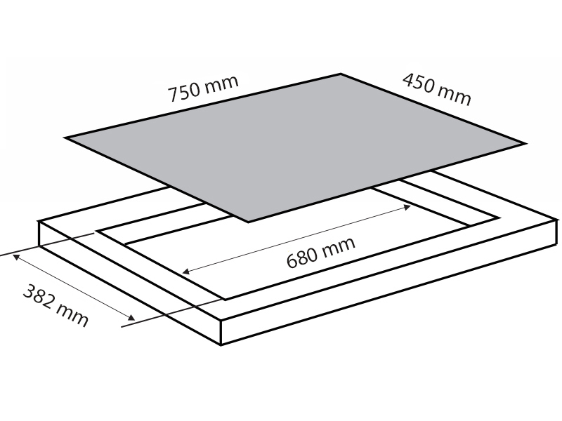 Kích Thước Bếp Điện Từ Đôi Batani Eg-850Ms 2600W Cảm Ứng