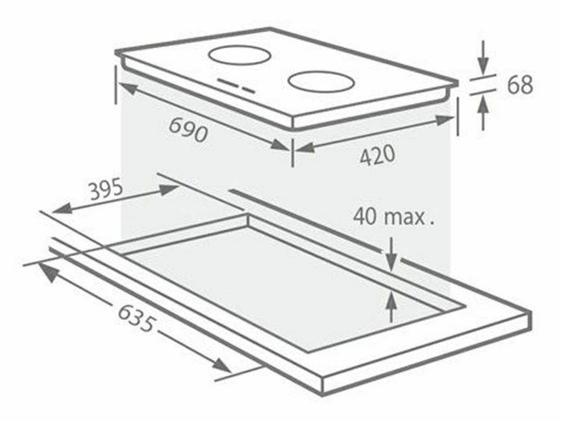 Kích Thước Bếp Điện Từ Đôi Giovani G-262T 1800W Cảm Ứng