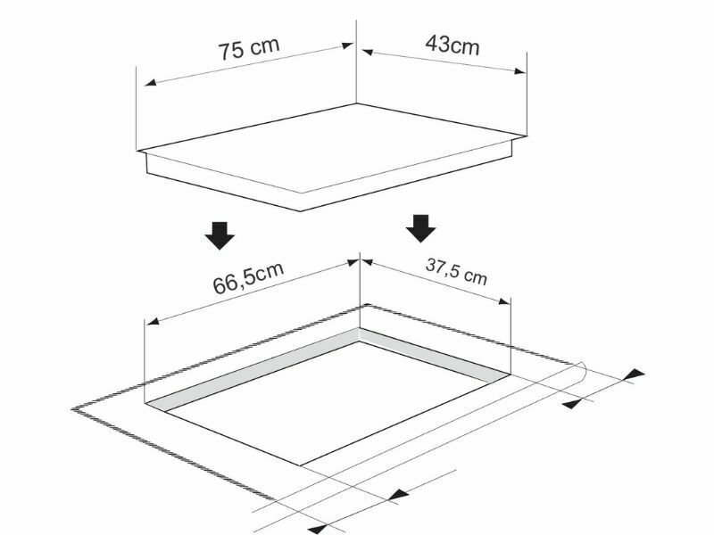 Bếp Điện Từ Đôi Munchen Gm2022 3700W Cảm Ứng 3 Kích Thước Bếp Điện Từ Đôi Munchen Gm2022 2500W Cảm Ứng