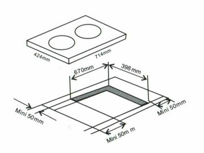 Kích Thước Bếp Điện Từ Hồng Ngoại Đôi Arber Ab688It 2000W Cảm Ứng