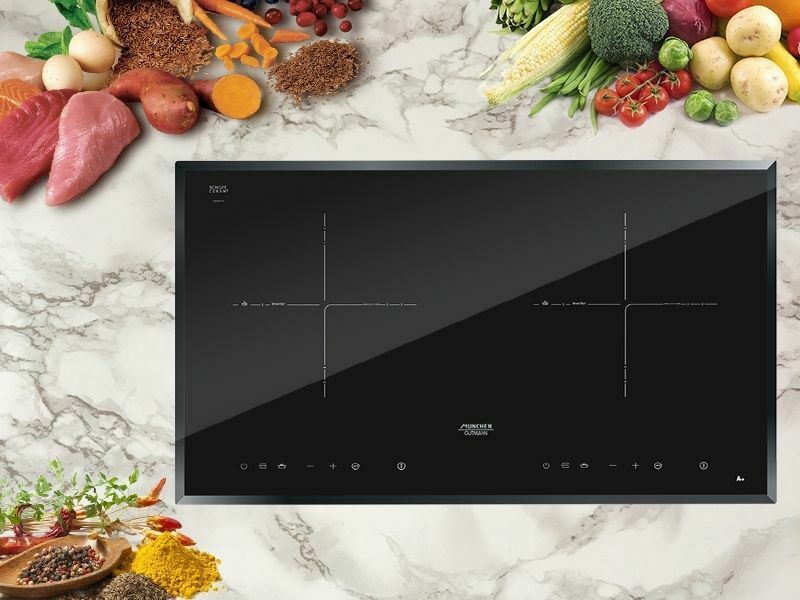 Mặt Kính Bếp Điện Từ Đôi Munchen M216Max-A 3000W Cảm Ứng