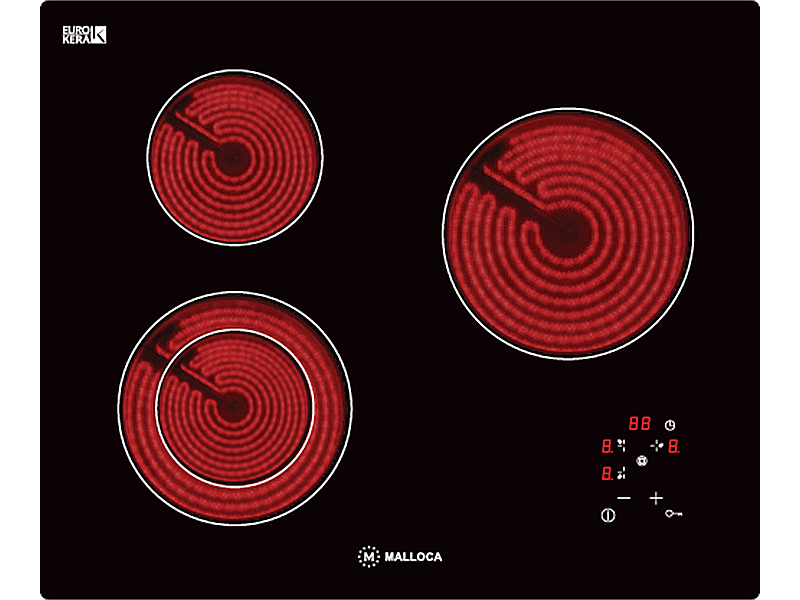 Mặt Trước Bếp Điện Hồng Ngoại Malloca Mh 03R Cảm Ứng