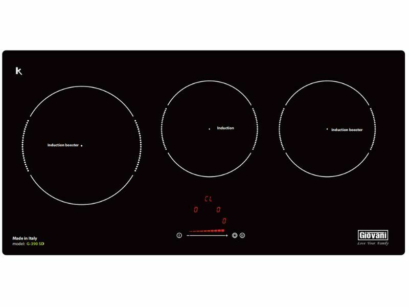 Bếp Điện Từ 3 Vùng Nấu Giovani G-390 Sd 6400W Cảm Ứng 1 Mặt Trước Bếp Điện Từ 3 Vùng Nấu Giovani G-390 Sd 3000W Cảm Ứng