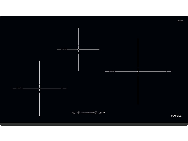 Bếp Điện Từ 3 Vùng Nấu Hafele Hc-I173D 536.01.905 6700W Cảm Ứng 1 Mặt Trước Bếp Điện Từ 3 Vùng Nấu Hafele Hc-I173D 536.01.905 3000W Cảm Ứng