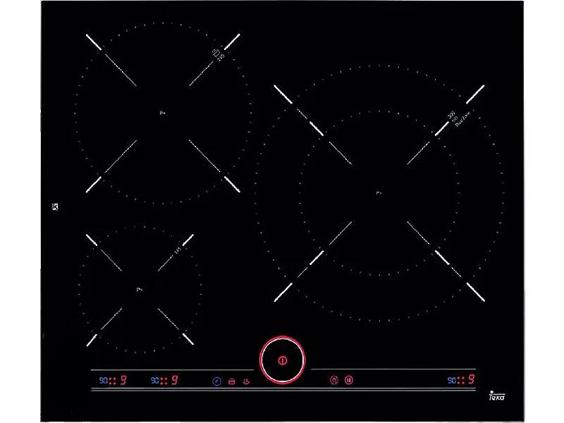 Mặt Trước Bếp Điện Từ 3 Vùng Nấu Teka It 6350 Iknob Cảm Ứng