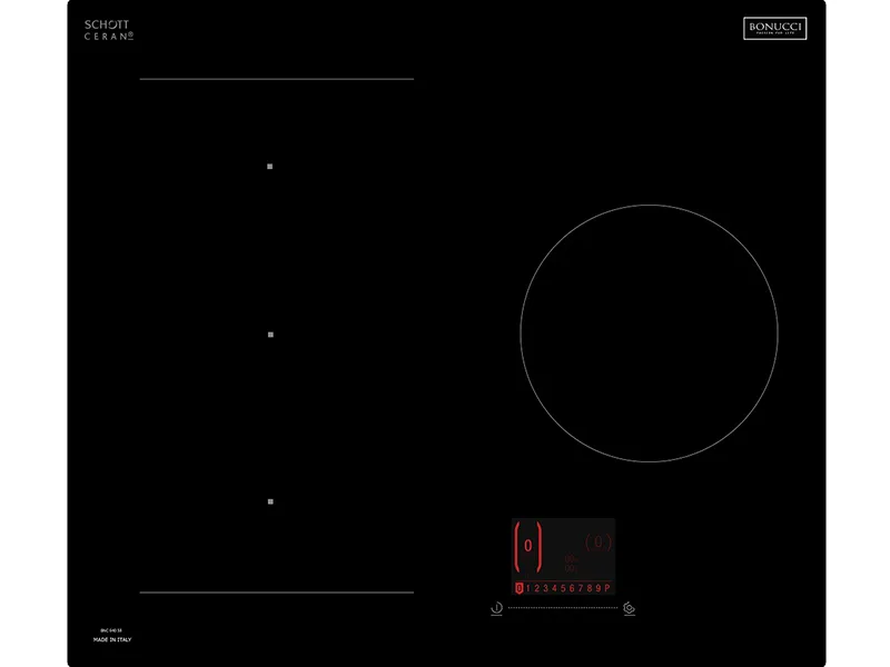 Mặt Trước Bếp Điện Từ 4 Vùng Nấu Bonucci Bnc 64058 3000W Cảm Ứng