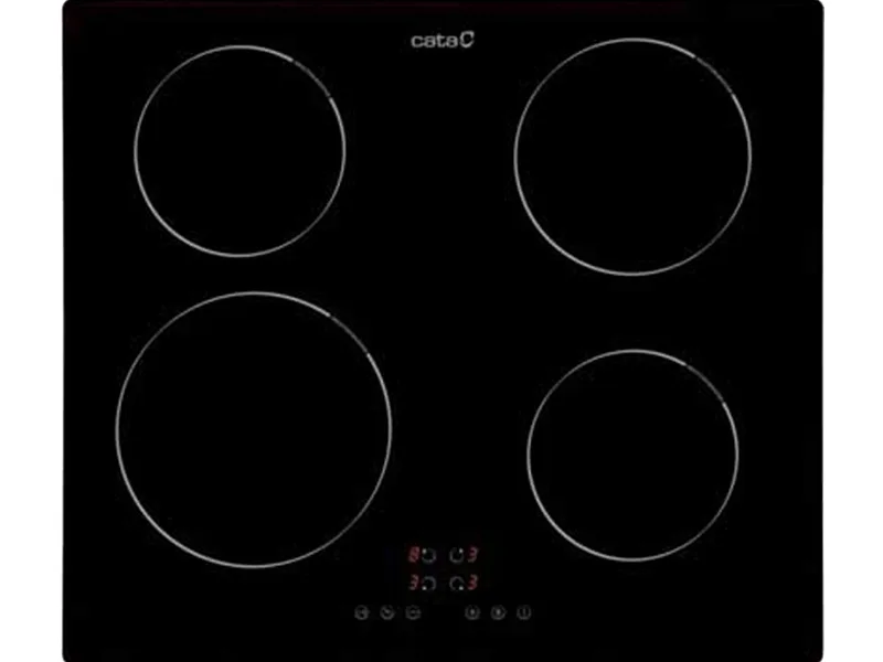 Mặt Trước Bếp Điện Từ 4 Vùng Nấu Cata Ib 6304 Bk 2300W Cảm Ứng