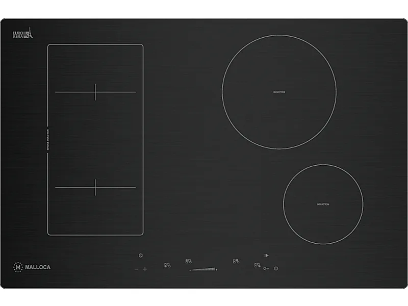 Mặt Trước Bếp Điện Từ 4 Vùng Nấu Malloca Mh-04I Bm 2000W Cảm Ứng