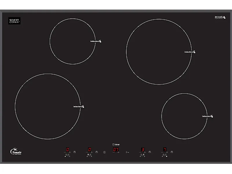 Bếp Điện Từ 4 Vùng Nấu Tomate Tom 04Ip 7200W Cảm Ứng 1 Mặt Trước Bếp Điện Từ 4 Vùng Nấu Tomate Tom 04Ip 2000W Cảm Ứng