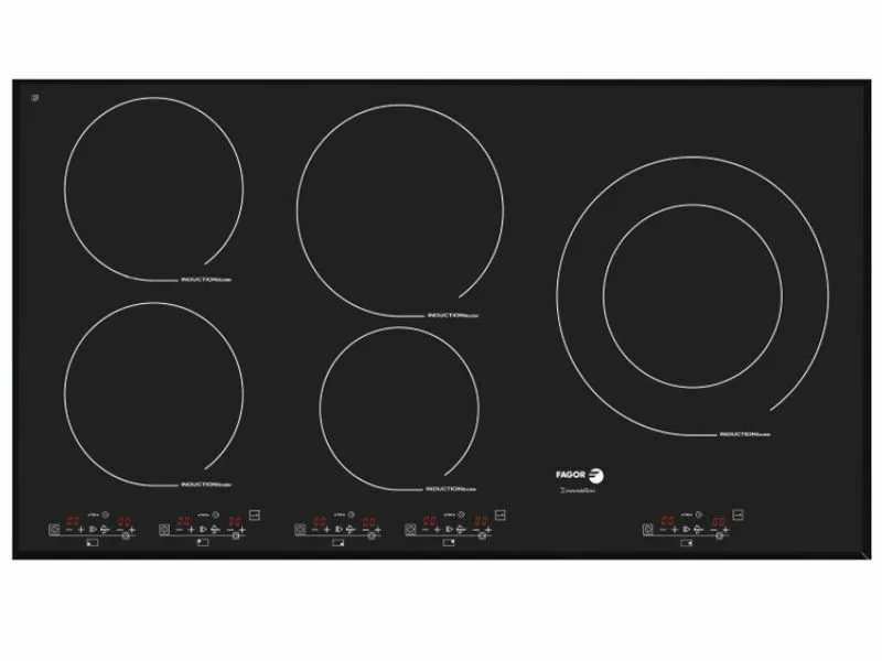 Bếp Điện Từ 5 Vùng Nấu Fagor If-900Bs 10800W Cảm Ứng 1 Mặt Trước Bếp Điện Từ 5 Vùng Nấu Fagor If-900Bs 3600W Cảm Ứng