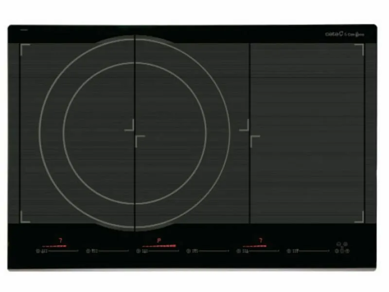 Bếp Điện Từ 6 Vùng Nấu Cata Giga 750 Bk 11000W Cảm Ứng 1 Mặt Trước Bếp Điện Từ 6 Vùng Nấu Cata Giga 750 Bk 3700W Cảm Ứng