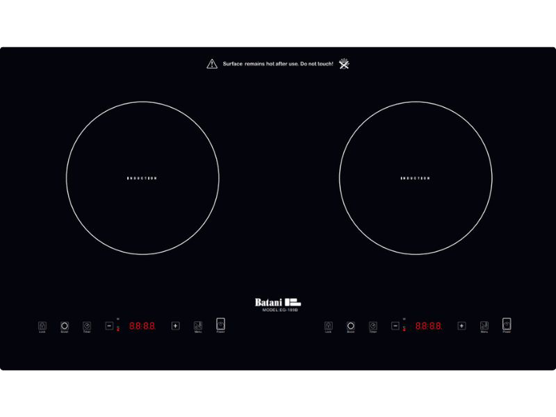 Bếp Điện Từ Đôi Batani Eg-189B 5400W Cảm Ứng 1 Mặt Trước Bếp Điện Từ Đôi Batani Eg-189B 2700W Cảm Ứng