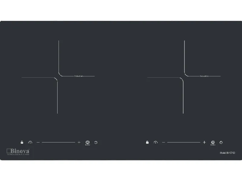 Bếp Điện Từ Đôi Binova Bi-107-Id 4000W Cảm Ứng 1 Mặt Trước Bếp Điện Từ Đôi Binova Bi-107-Id 2200W Cảm Ứng