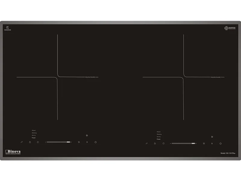 Mặt Trước Bếp Điện Từ Đôi Binova Bi-1101Plus 2600W Cảm Ứng