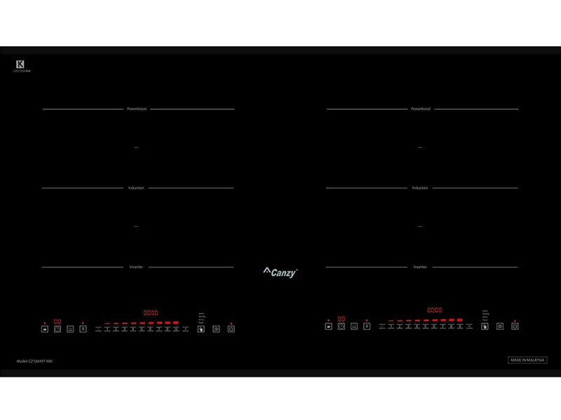 Bếp Điện Từ Đôi Canzy Cz-Smart 99D 4800W Cảm Ứng 1 Mặt Trước Bếp Điện Từ Đôi Canzy Cz-Smart 99D 3000W Cảm Ứng