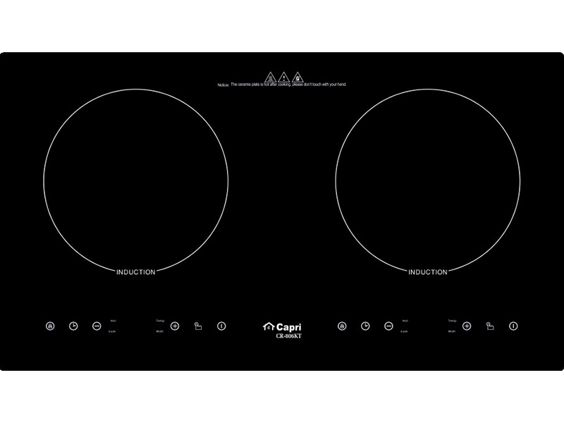Mặt Trước Bếp Điện Từ Đôi Capri Cr-806Kt 2000W Cảm Ứng
