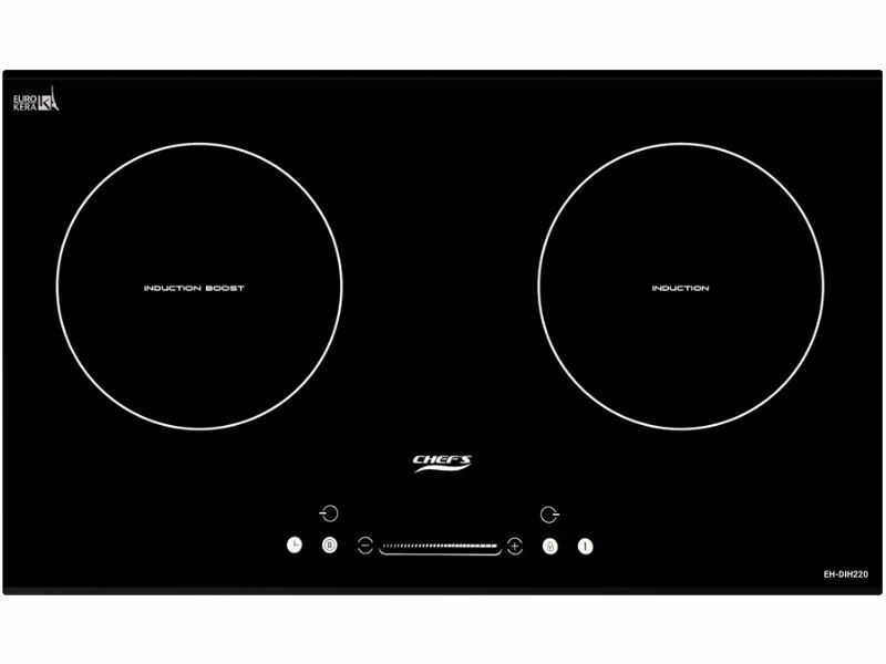 Bếp Điện Từ Đôi Chefs Eh-Dih220 4000W Cảm Ứng 1 Mặt Trước Bếp Điện Từ Đôi Chefs Eh Dih220 2200W Cảm Ứng