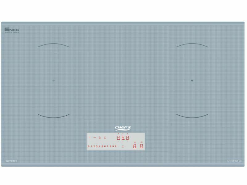 Mặt Trước Bếp Điện Từ Đôi Chefs Eh Dih666G 3000W Cảm Ứng