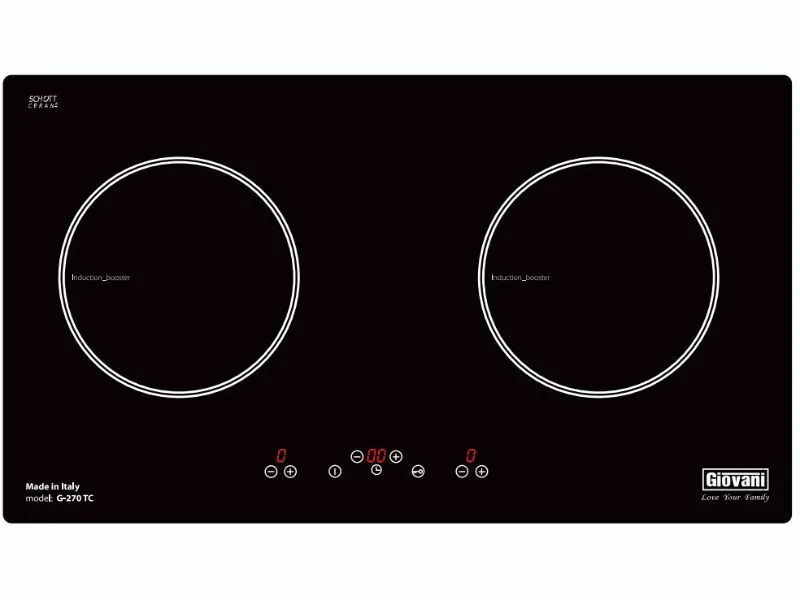 Bếp Điện Từ Đôi Giovani G-270 Tc 3600W Cảm Ứng 1 Mặt Trước Bếp Điện Từ Đôi Giovani G-270Tc 3000W Cảm Ứng