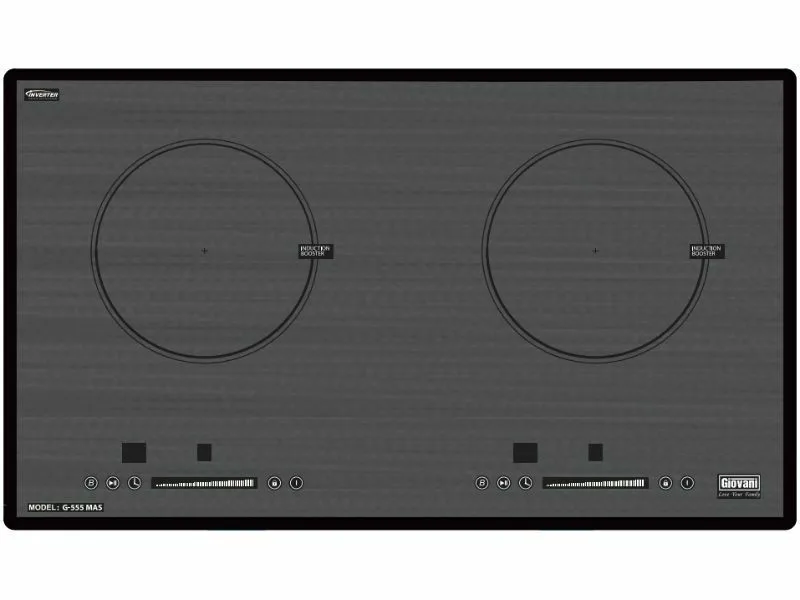 Bếp Điện Từ Đôi Giovani G-555 Mas 4000W Cảm Ứng 1 Mặt Trước Bếp Điện Từ Đôi Giovani G-555 Mas 2200W Cảm Ứng