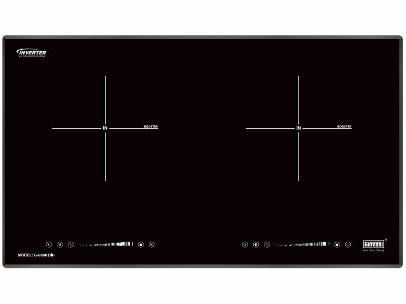 Bếp Điện Từ Đôi Giovani G-6888 Dih 4000W Cảm Ứng 1 Mặt Trước Bếp Điện Từ Giovani G-6888 Dih Cảm Ứng