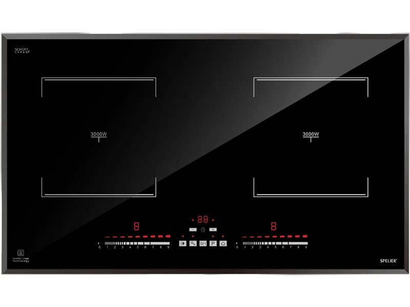 Bếp Điện Từ Đôi Spelier Spe Ic 928C 3700W Cảm Ứng 1 Mặt Trước Bếp Điện Từ Đôi Spelier Spe Ic 928C 3000W Cảm Ứng