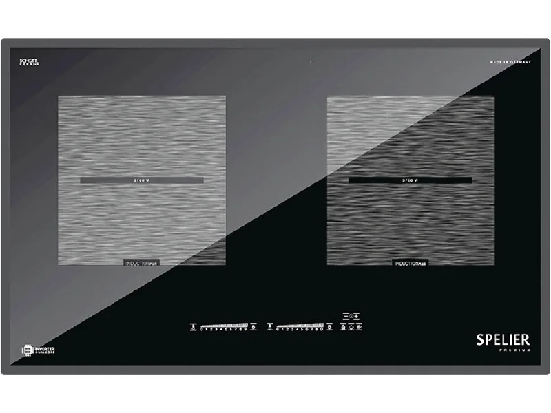 Mặt Trước Bếp Điện Từ Đôi Spelier Spe Ic1088 Eg 3700W Cảm Ứng