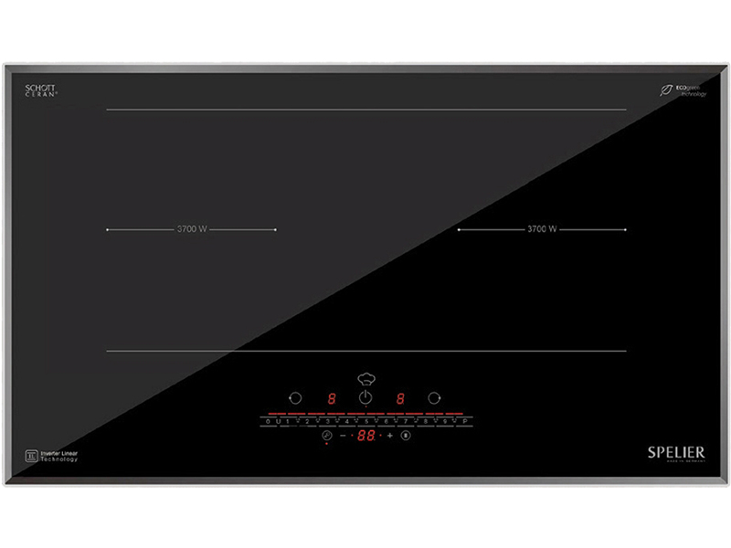 Bếp Điện Từ Đôi Spelier Spe Ic1188 4000W Cảm Ứng 1 Mặt Trước Bếp Điện Từ Đôi Spelier Spe Ic1188 3700W Cảm Ứng