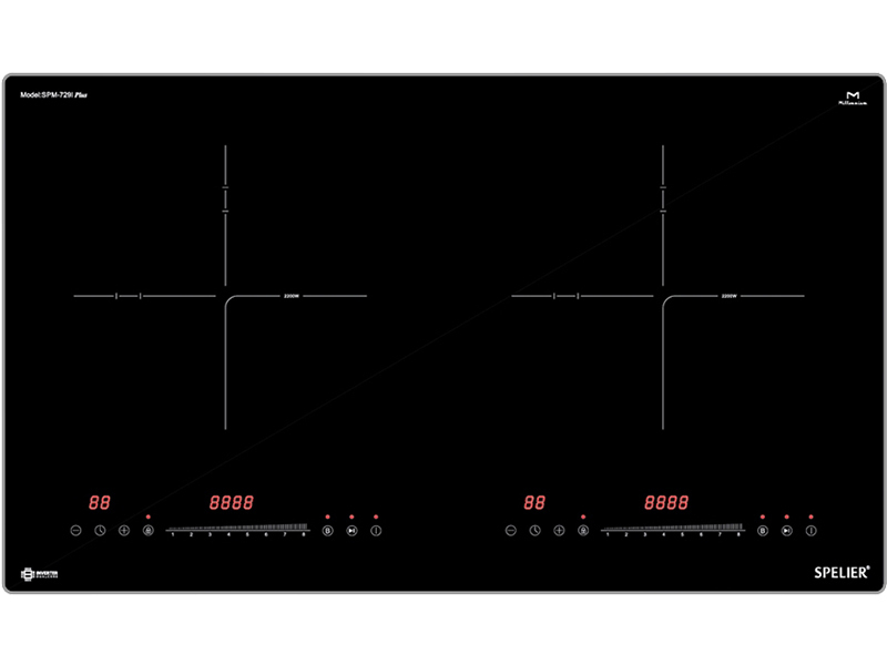 Bếp Điện Từ Đôi Spelier Spm 729I Plus 4400W Cảm Ứng 1 Mặt Trước Bếp Điện Từ Đôi Spelier Spm 729I Plus 2200W Cảm Ứng