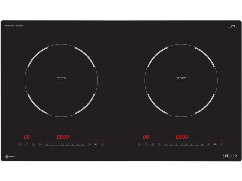 Bếp Điện Từ Đôi Spelier Spm 928I Plus 4400W Cảm Ứng 1 Mặt Trước Bếp Điện Từ Đôi Spelier Spm 928I Plus 2200W Cảm Ứng