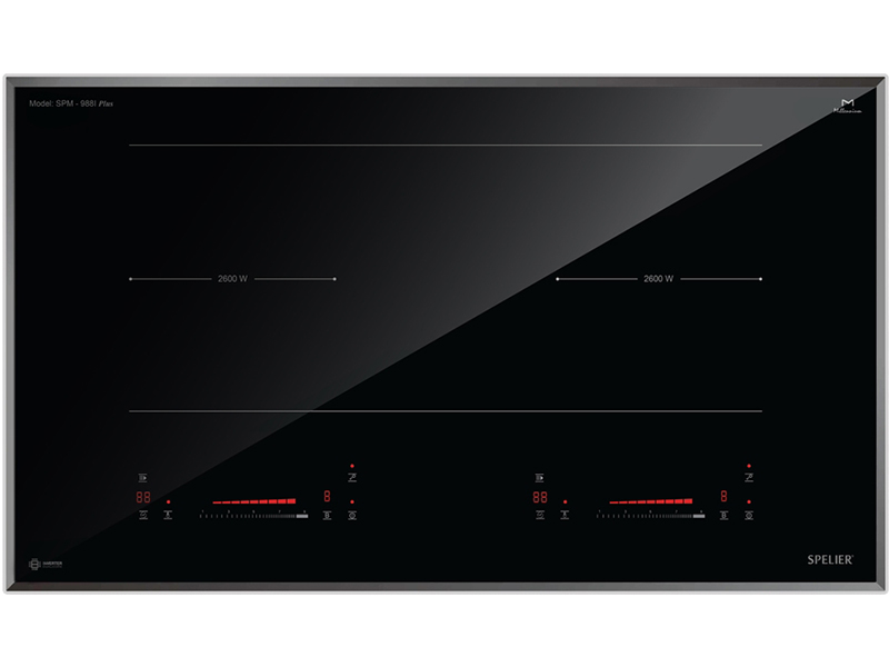 Bếp Điện Từ Đôi Spelier Spm 988I Plus 5200W Cảm Ứng 1 Mặt Trước Bếp Điện Từ Đôi Spelier Spm 988I Plus 2600W Cảm Ứng