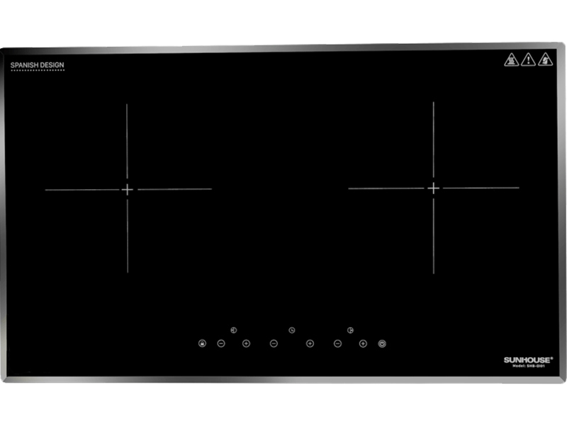 Bếp Điện Từ Đôi Sunhouse Shb-Di01 Mặt Trước Bếp Điện Từ Đôi Sunhouse Shb-Di01 Cảm Ứng