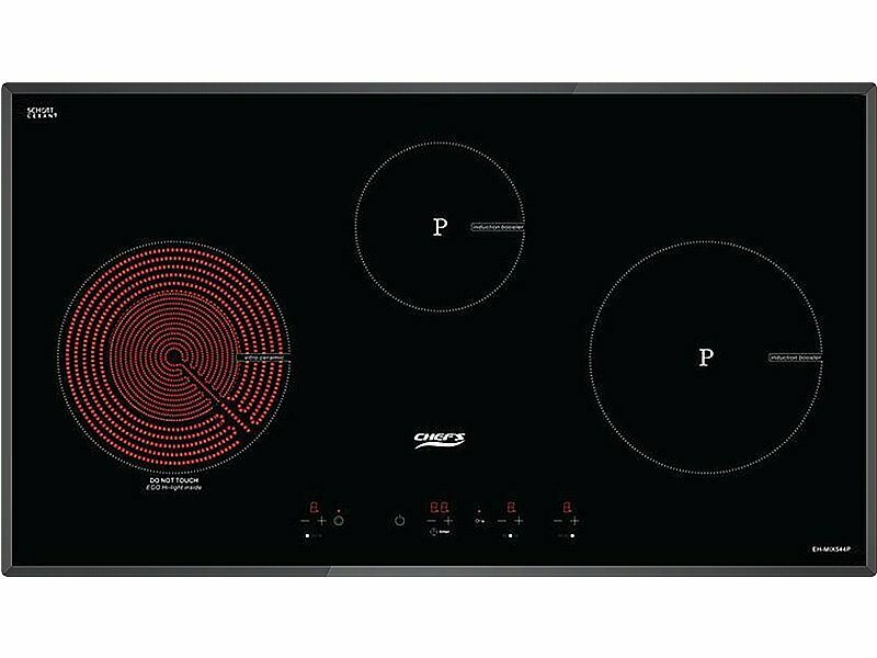 Bếp Điện Từ Hồng Ngoại 3 Vùng Nấu Chefs Eh Mix544 5500W Cảm Ứng 1 Mặt Trước Bếp Điện Từ Hồng Ngoại Chefs Eh Mix544 Cảm Ứng