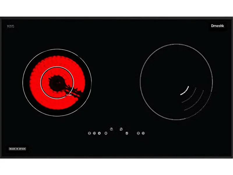 Mặt Trước Bếp Điện Từ Hồng Ngoại Đôi D'Mestik Es772 Dkt 3000W Cảm Ứng
