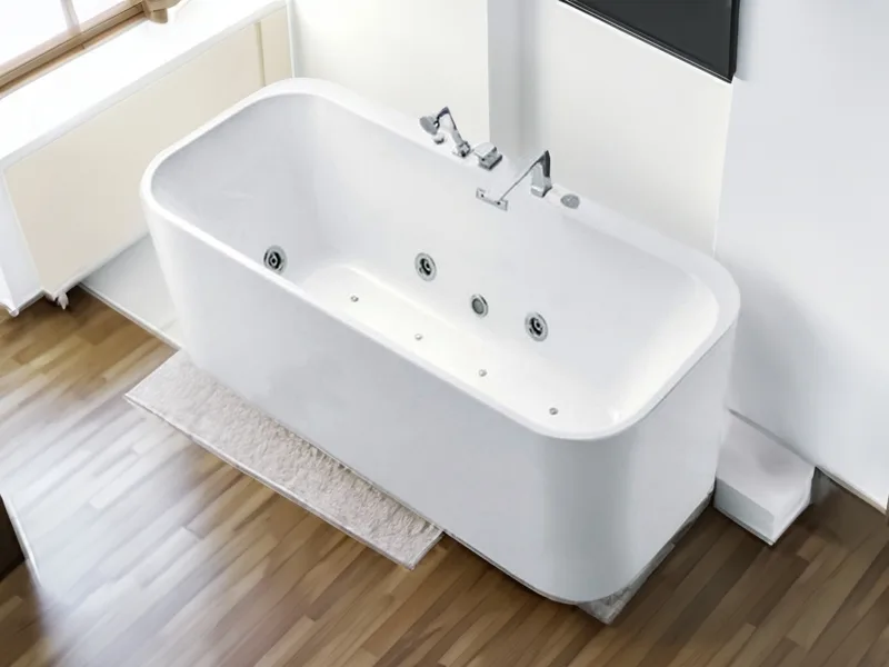 Bồn Tắm Nằm Đơn Acrylic Monaco Mc-1014 Chữ Nhật Độc Lập 2 Mặt Bên Bồn Tắm Nằm Đơn Acrylic Monaco Mc-1014 Chữ Nhật Độc Lập