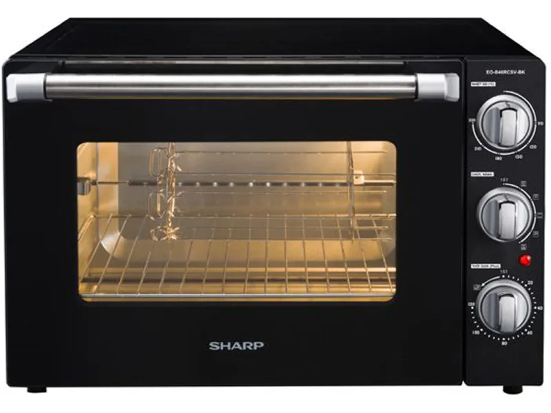 Lò Nướng Cơ Sharp Eo-B46Rcsv-Bk Thùng 46 Lít 2000W 1 Mặt Trước Lò Nướng Cơ Sharp Eo-B46Rcsv-Bk Thùng 46 Lít 2000W