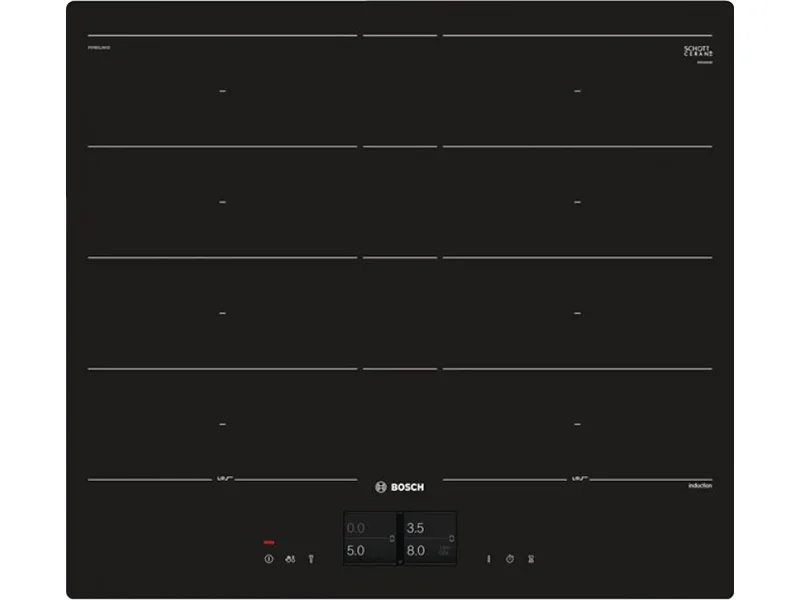 Mặt Trước Bếp Điện Từ 4 Vùng Nấu Bosch Hmh.pxy601Jw1E 7400W Cảm Ứng