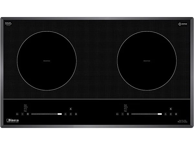 Bếp Điện Từ Đôi Binova Bi-1108Tk 4400W Cảm Ứng 1 Mặt Trước Bếp Điện Từ Đôi Binova Bi-1108Tk 4400W Cảm Ứng