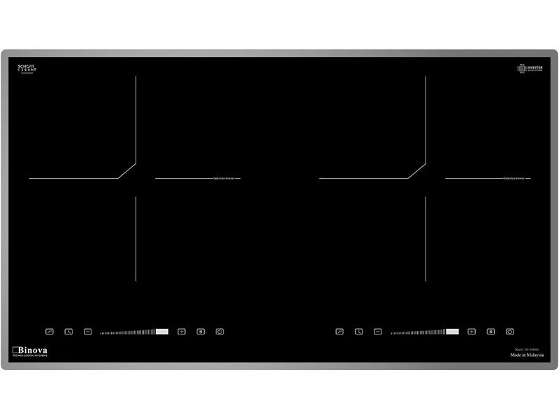 Mặt Trước Bếp Điện Từ Đôi Binova Bi-608Ml 4400W Cảm Ứng