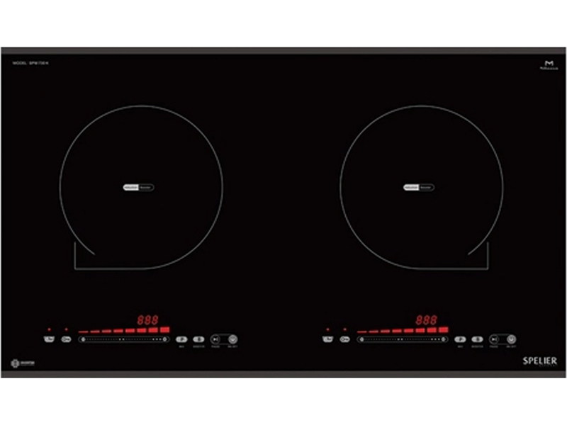 Bếp Điện Từ Đôi Spelier Spm 730K 4400W Cảm Ứng 1 Mặt Trước Bếp Điện Từ Đôi Spelier Spm 730K 4400W Cảm Ứng