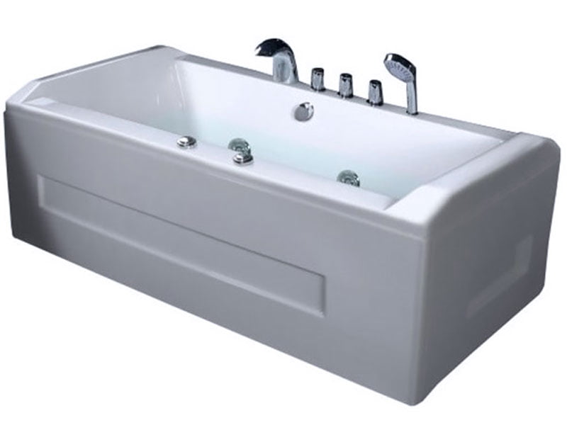Bồn Tắm Nằm Đơn Massage Acrylic Việt Mỹ 175 Chữ Nhật Góc 1 Mặt Trước Bồn Tắm Nằm Đôi Massage Acrylic Việt Mỹ 175 Chữ Nhật Góc
