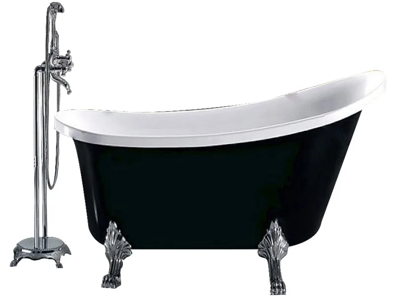 Mặt Trước Bồn Tắm Nằm Đơn Acrylic Monaco Mc-1021 Oval Chân Đế