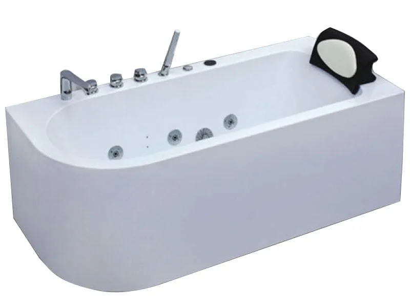 Mặt Trước Bồn Tắm Nằm Đơn Massage Acrylic Monaco Mc-2027 Chữ Nhật Góc