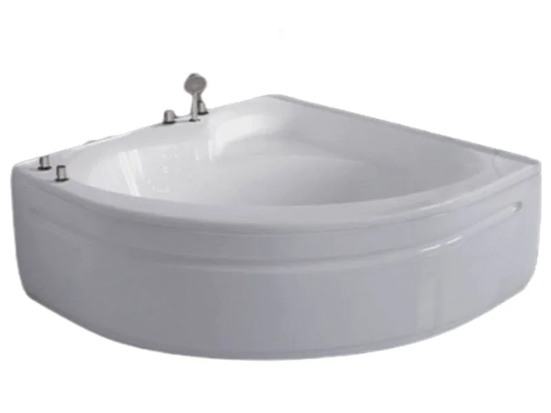 Mặt Trước Bồn Tắm Nằm Đơn Massage Acrylic Việt Mỹ 136 Tam Giác Góc