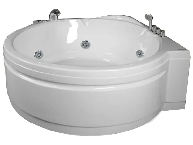 Mặt Trước Bồn Tắm Nằm Đơn Massage Acrylic Việt Mỹ 14RC Tròn Góc