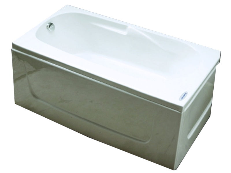 Mặt Trước Bồn Tắm Nằm Đơn Massage Acrylic Việt Mỹ 15C Chữ Nhật Góc