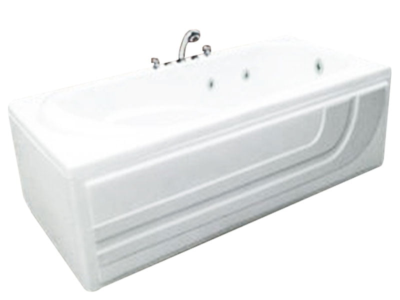 Bồn Tắm Nằm Đơn Massage Acrylic Việt Mỹ 15D Chữ Nhật Góc 1 Mặt Trước Bồn Tắm Nằm Đơn Massage Acrylic Việt Mỹ 15D Chữ Nhật Góc